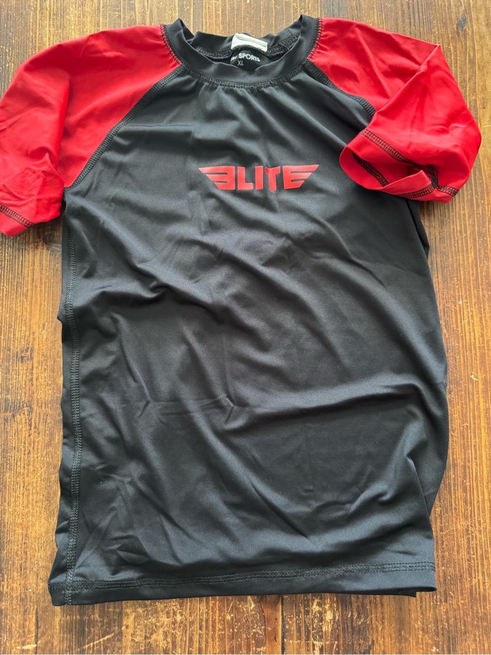 Kids Black and Red Performance Shirt